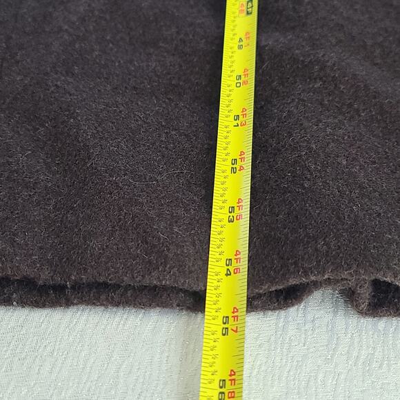 Alorna women's brown Vintage wool full length XL coat capsule dark feminine - Picture 6 of 9